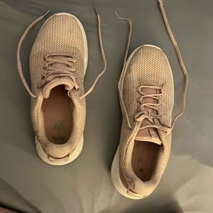 Under Armor blush colored size 9 tennis shoes.